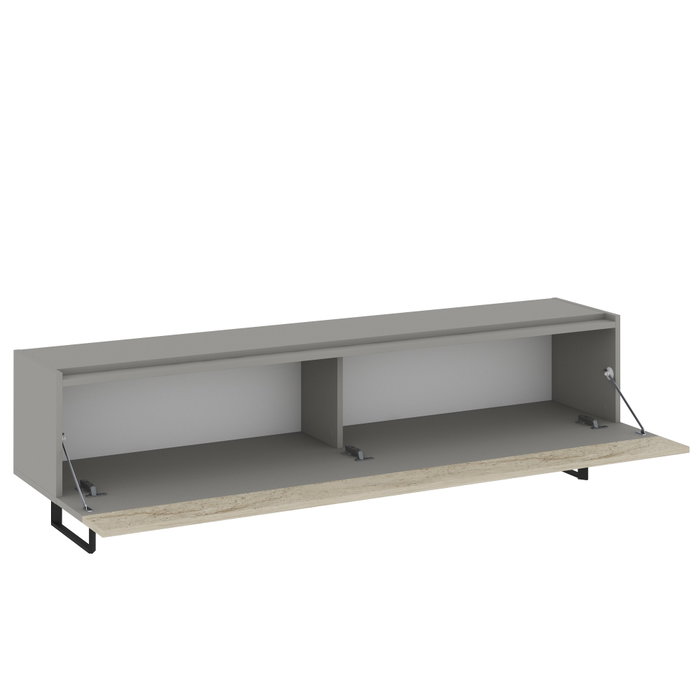 Hanah Home Soporte de TV Gris y Travertino Hanah Home Soporte de TV Gris y Travertino